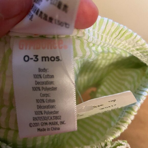 (3 for $18) Gymboree Baby Bloomer Shorts, Size 0-3 mos - Picture 3 of 3